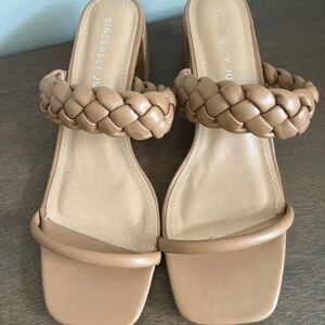 Women's Tan Braided Sandals
